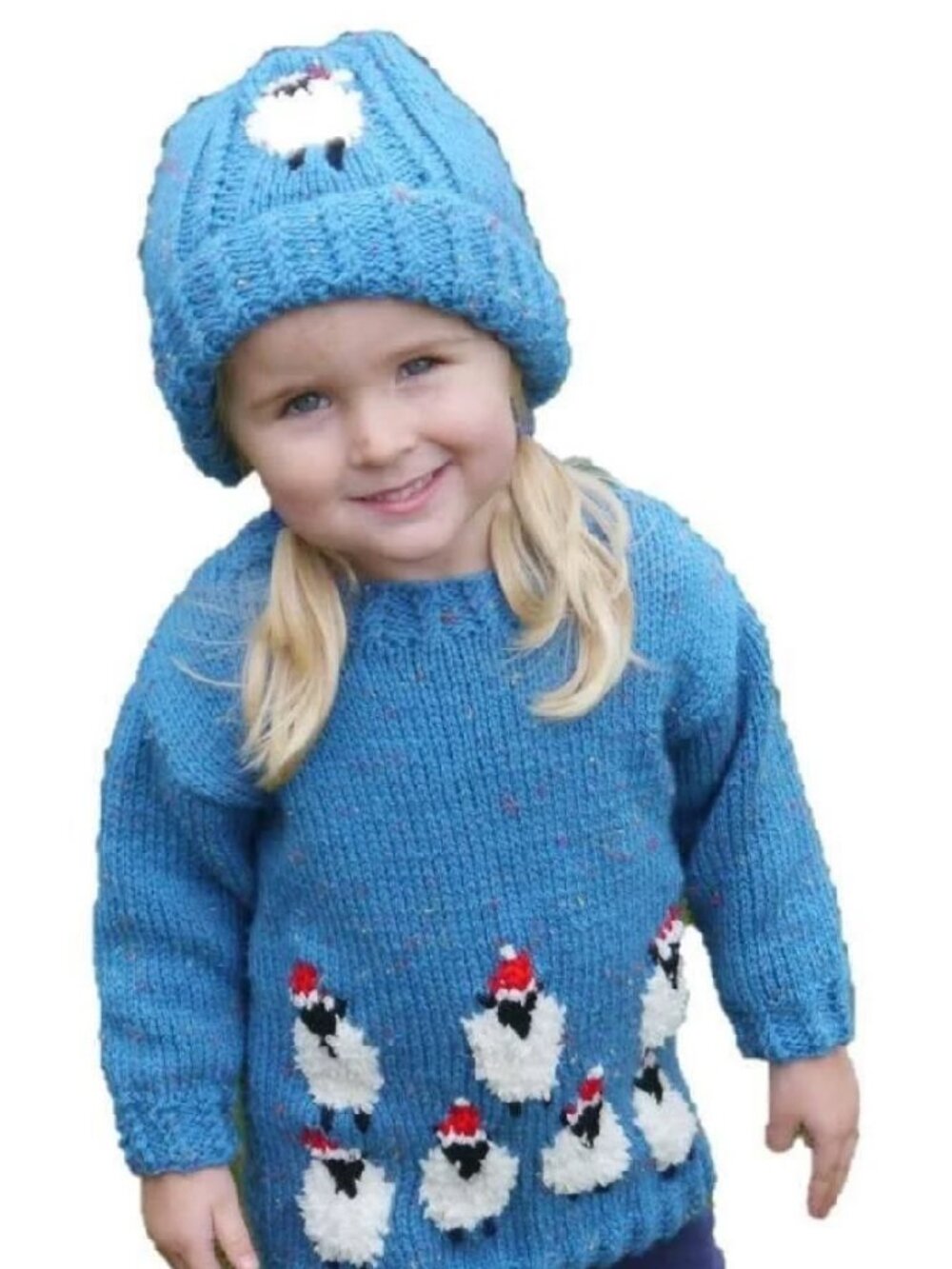 Dreamers By Debut Ladies "Little Lamb Puff" 3D Sheep Knit Lavender Crew Sweater - Picture 9 of 17